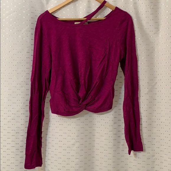 Express Tops - Express Purplish/Cranberry Tee